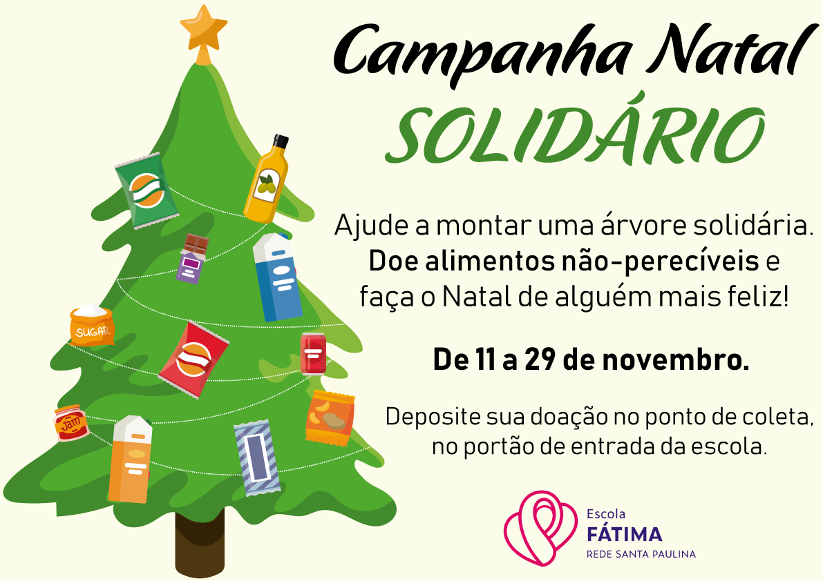 Campanha Natal Solidário - Escola Fátima